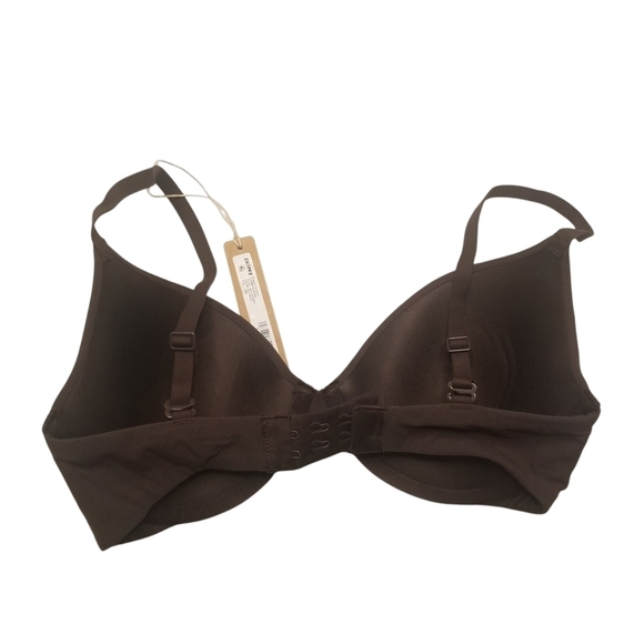 Skims Fits Everybody Tshirt Demi Bra Espresso Brown 30D NWT - Picture 3 of 4